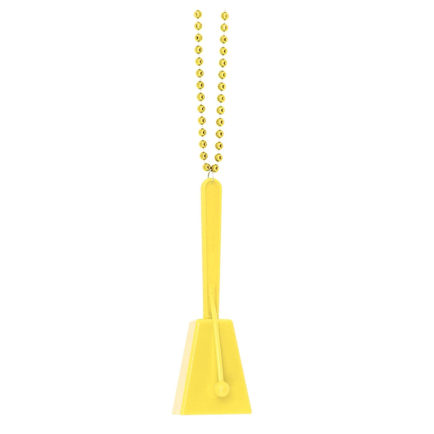 Plastic Clacker Necklace - Yellow