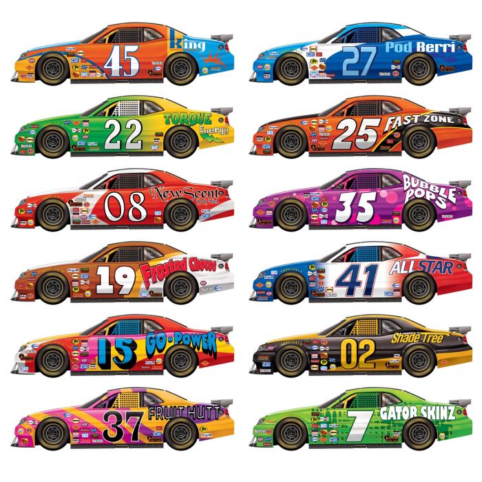 Race Car Props 12ct
