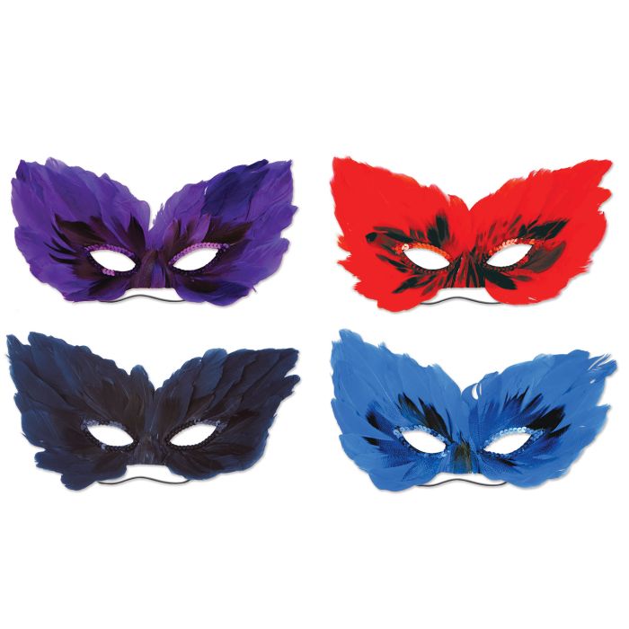 Feather Masquerade Mask