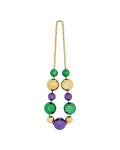 Mardi Gras - Jumbo Bead Necklace
