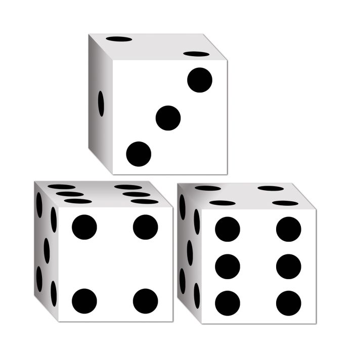 Dice Favor Boxes 3ct