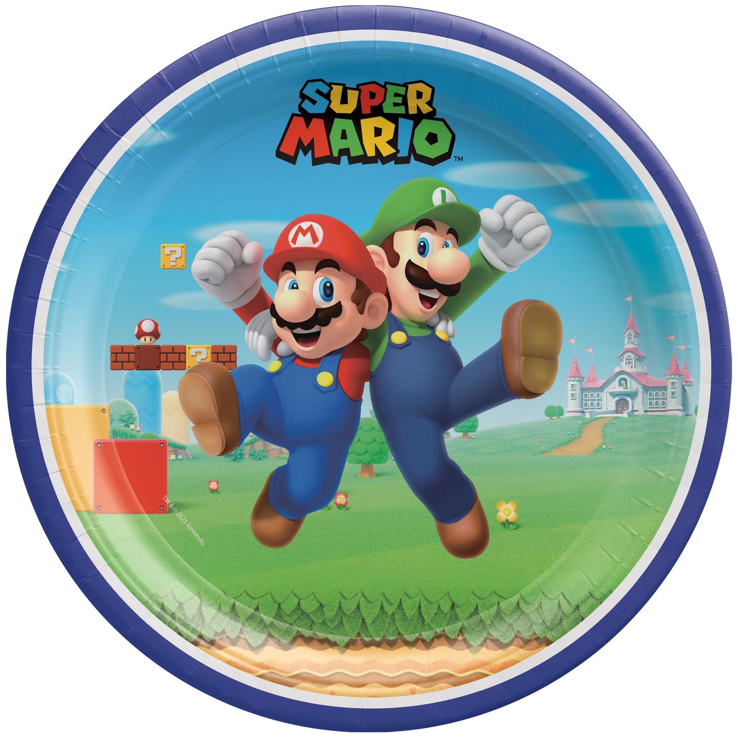Lunch Plates 8ct - Super Mario Bros