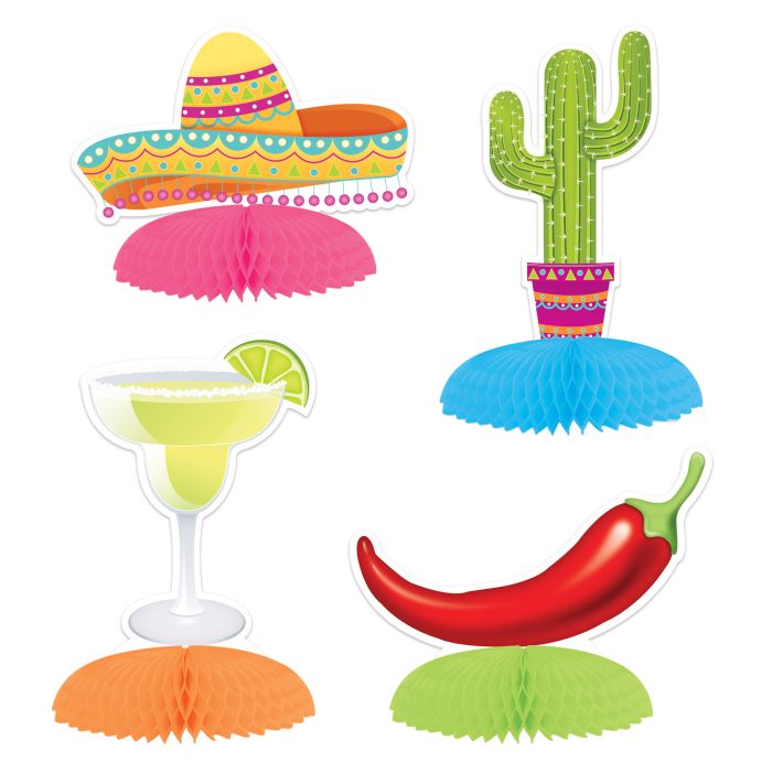 Fiesta Mini Centerpieces 8ct