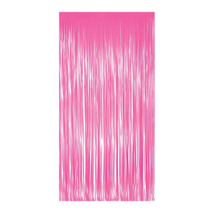 Metallic Curtain - Neon Pink