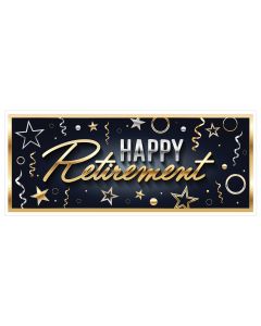 Oversized Sign Banner - Happy Retirement