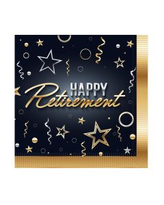 Happy Retirement - Beverage Napkins 16ct