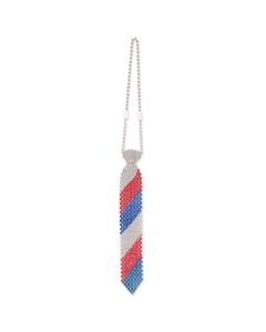 Beaded Patriotic Tie