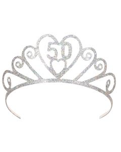 Glittered Metal Tiara - 50
