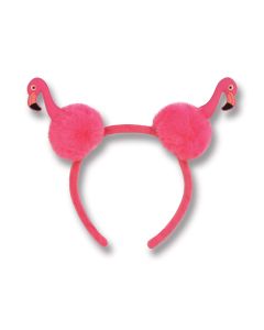 Flamingo Pom-Pom Headband