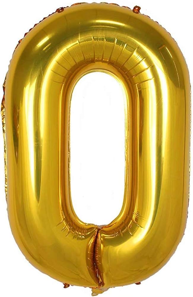 33" Yellow Gold Number - 0