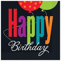 Birthday Cheer - Beverage Napkins 16ct