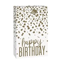 Extra Jumbo Gift Bag - Gold Confetti Birthday