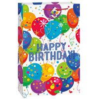 Jumbo Gift Bag - Bright Balloons & Dots Happy Birthday
