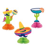 Boho Fiesta - Mini Honeycomb Centerpieces 3ct