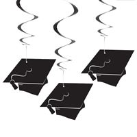 Graduation Hanging Swirls - 3ct