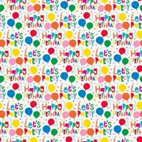 Colorful Balloons Let's Party - Gift Wrap