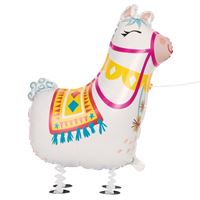 12" walking pet Mylar- Llama
