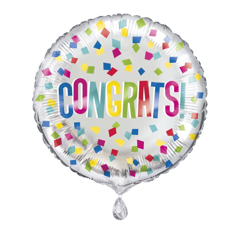 18" Mylar - Colorful Congrats