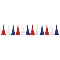 Patriotic - Paper Tassel Garland 7 ft
