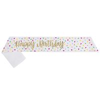 Bright Triangle Birthday - Gold Foil Birthday Sash