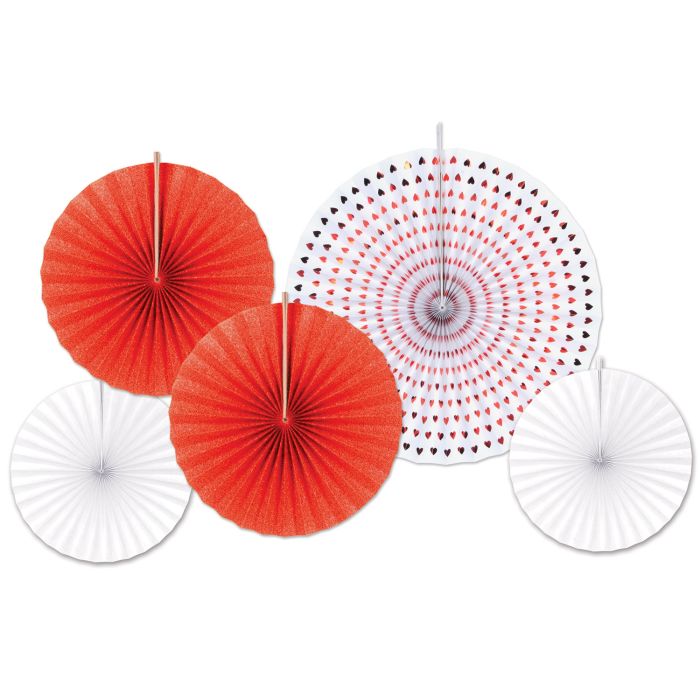 Paper and Foil Fans - Assorted 5ct.