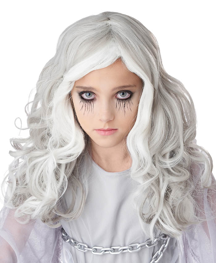 Glow In The Dark Ghost Wig - Child