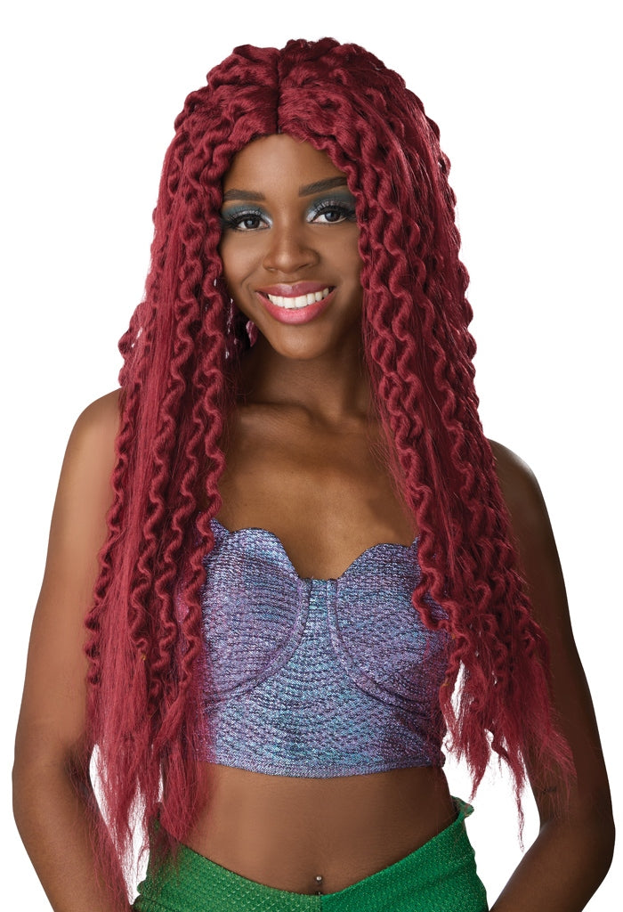 Enchanted Siren Wig - Dark Red