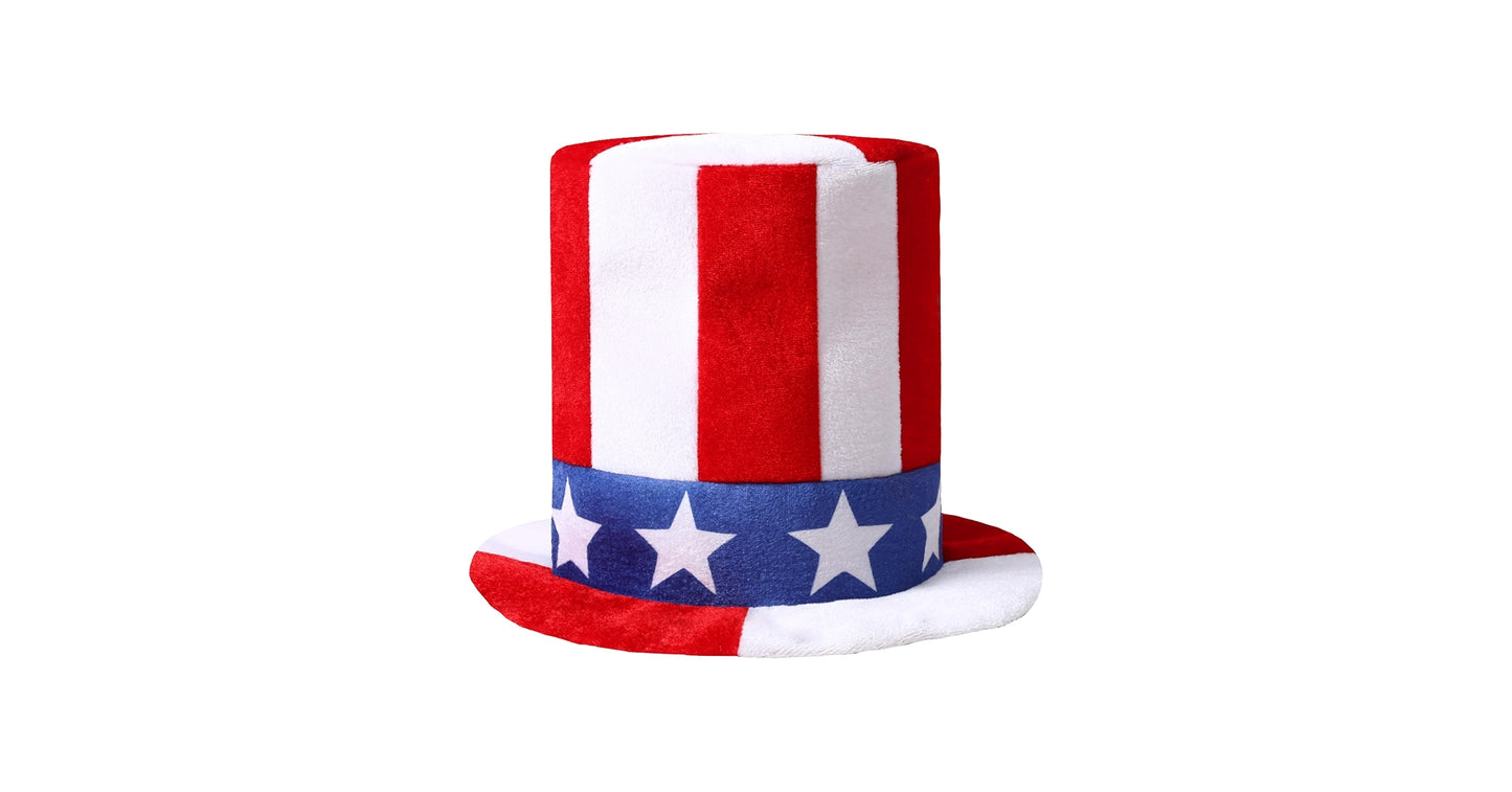 Stars and Stripes Felt Top Hat