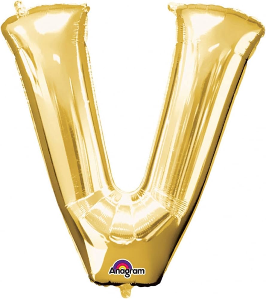 34" Gold Letter - V
