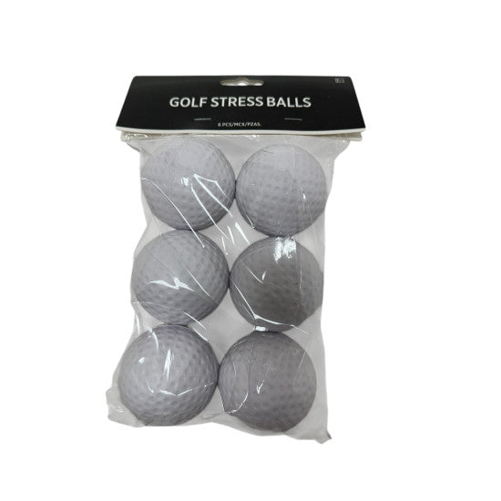 6-Pack Golf Stress Balls