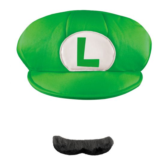 Luigi Hat and Mustache