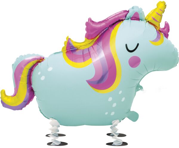 30" Walking Pet Mylar - Unicorn