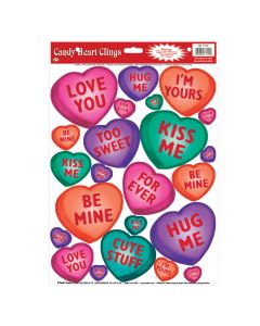 Candy Hearts Clings