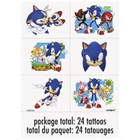 Sonic - Tattoo Sheet 24pc