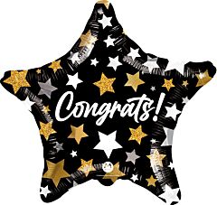 17" Mylar - Congrats Stars
