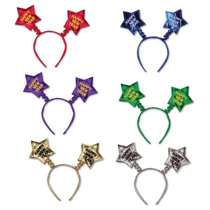 Happy New Year Star Boppers - Assorted