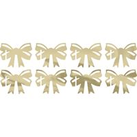 Dainty Bows - Gold Foil Bow-Shaped Drink Markers 8ct