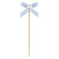 Dainty Bows - Pearl Food Picks 15ct