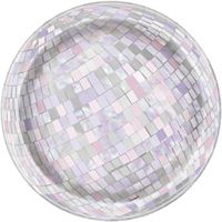 Diamond Disco - Iridescent Foil Board Lunch Plates 8ct