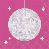 Diamond Disco - Iridescent Foil Board Napkins 16ct