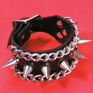 7 Pin & Chain Punk Bracelet