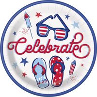 Patriotic Summer - Celebrate Lunch Plates 12ct