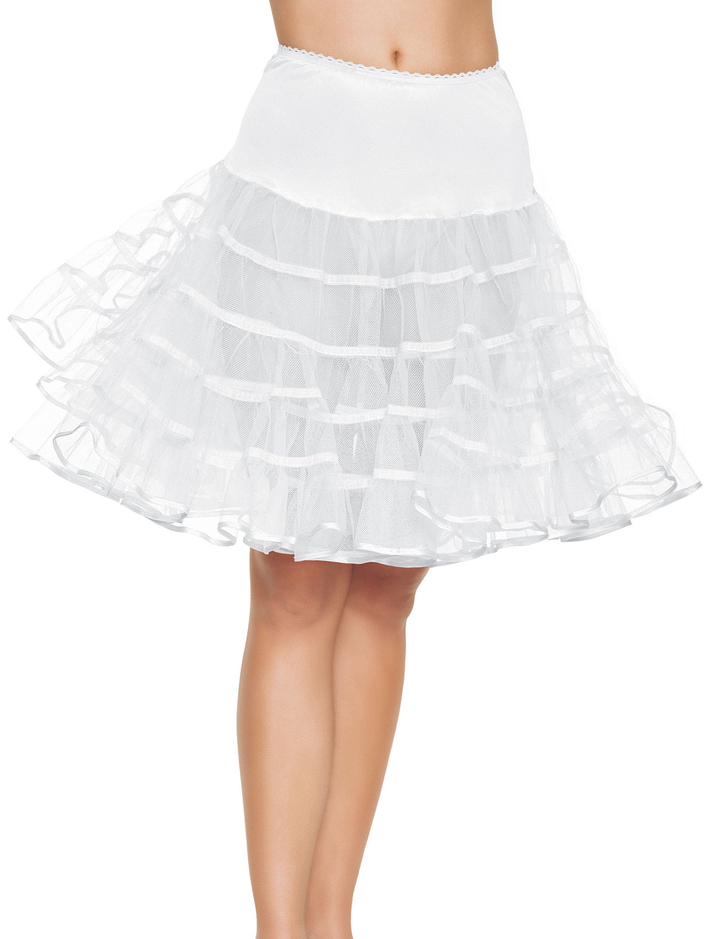 Mid Length Petticoat - White