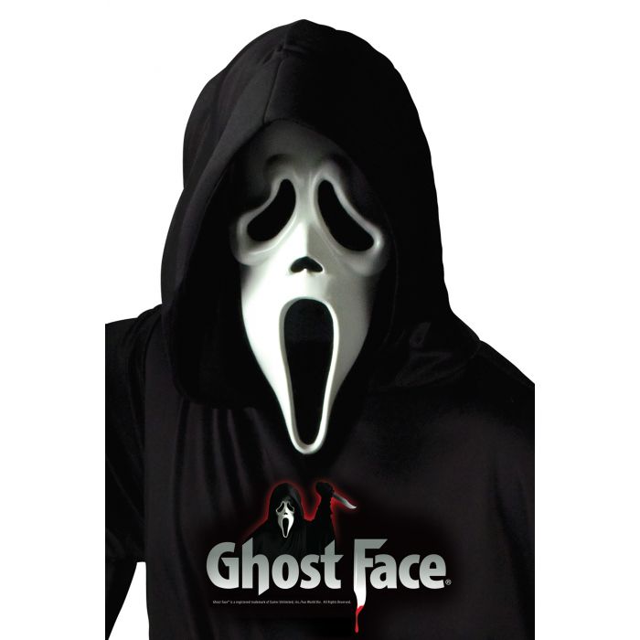 Ghostface Mask with Shroud
