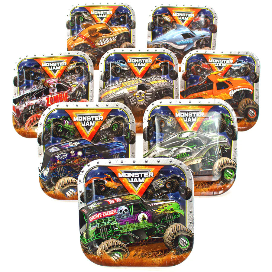 Monster Jam - Lunch Plates 8ct