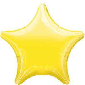 Metallic Yellow Star - 19"