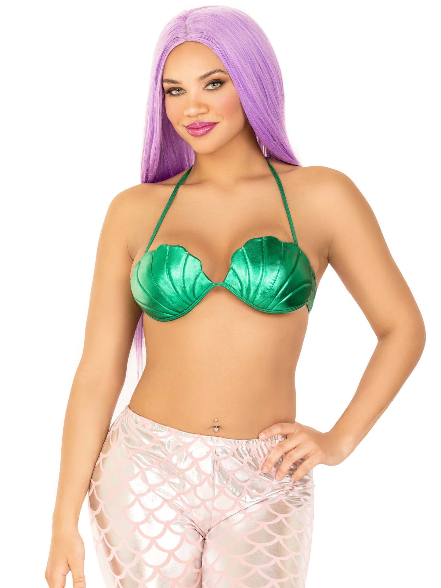 Mermaid Shell Top - Green