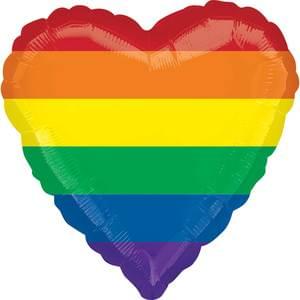 Rainbow Heart - 18"