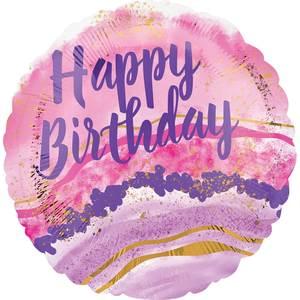 Happy Birthday Marble - 18"