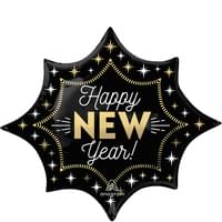 35" Supershape Mylar - New Year Midnight Glam